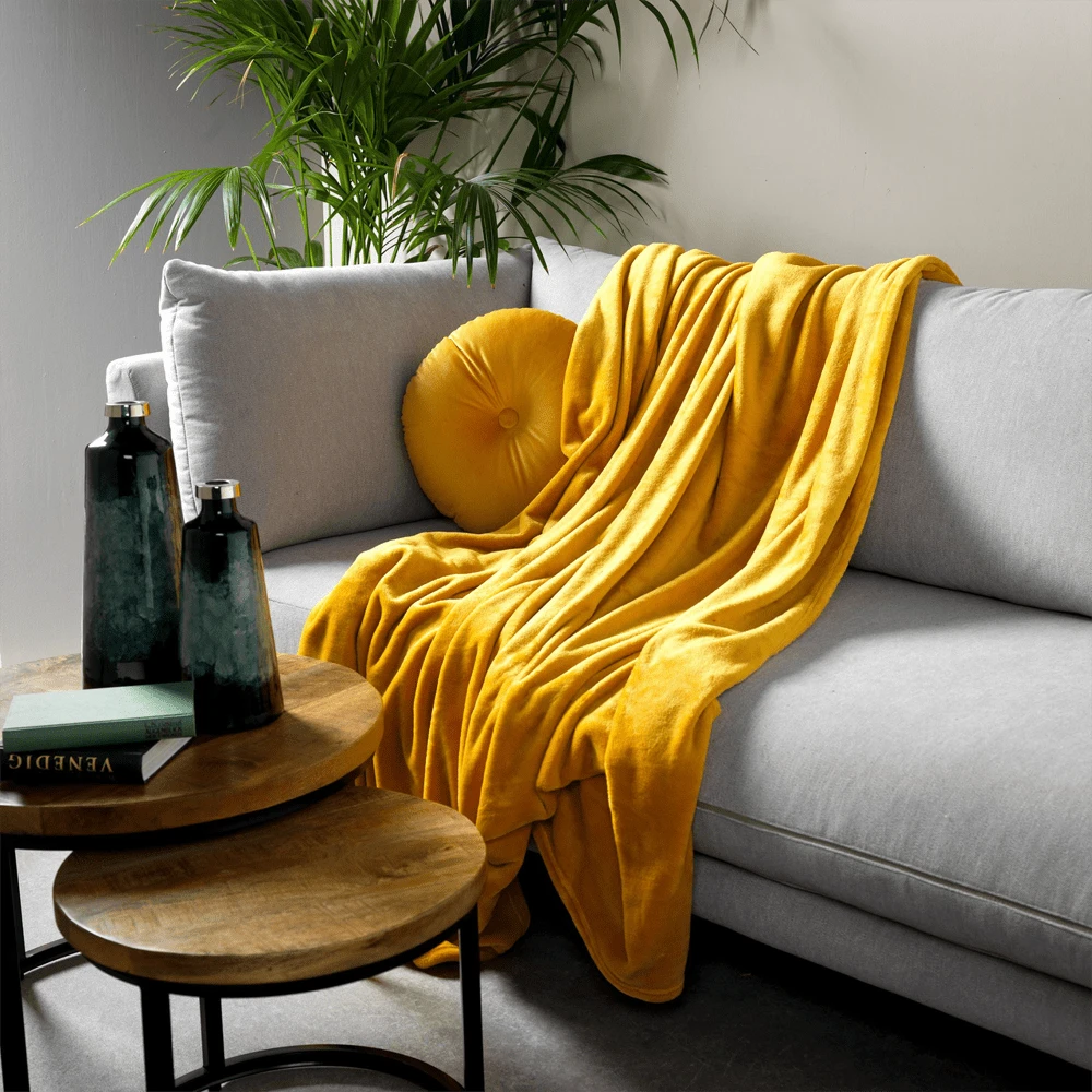 Dutch Decor Plaid Harvey - 150x200cm - Tobacco Brown 2 Dutch Decor Plaid Harvey - 150x200cm - Tobacco Brown - Afbeelding 2