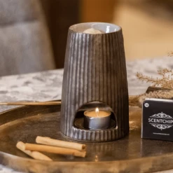 Geurchips Brander Rib Rond Brons - ScentChips -Huiselijk Leven geurchips brander rib rond brons scentchips 3