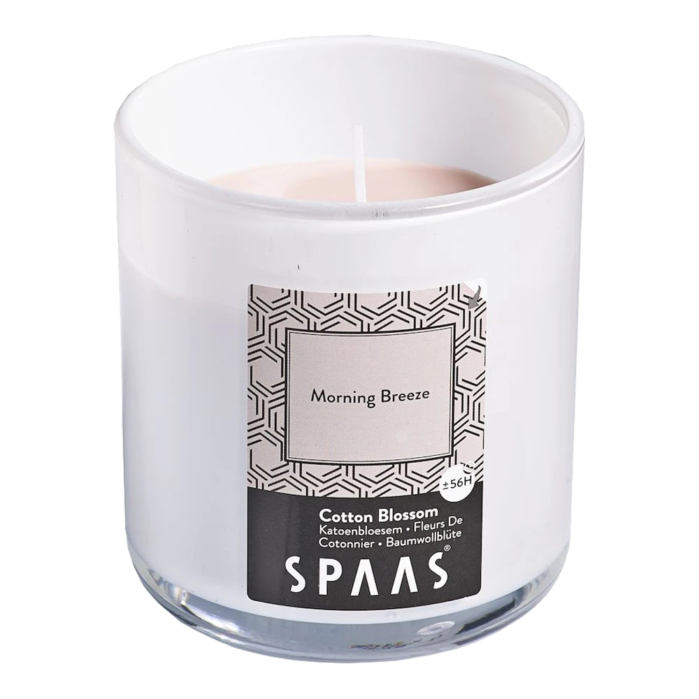 Geurkaars In Glas Met Deksel 56u - Morning Breeze - Geurkaars - SPAAS