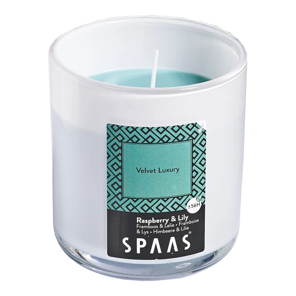 Geurkaars In Glas Met Deksel 56u - Velvet Luxury - Geurkaars - SPAAS