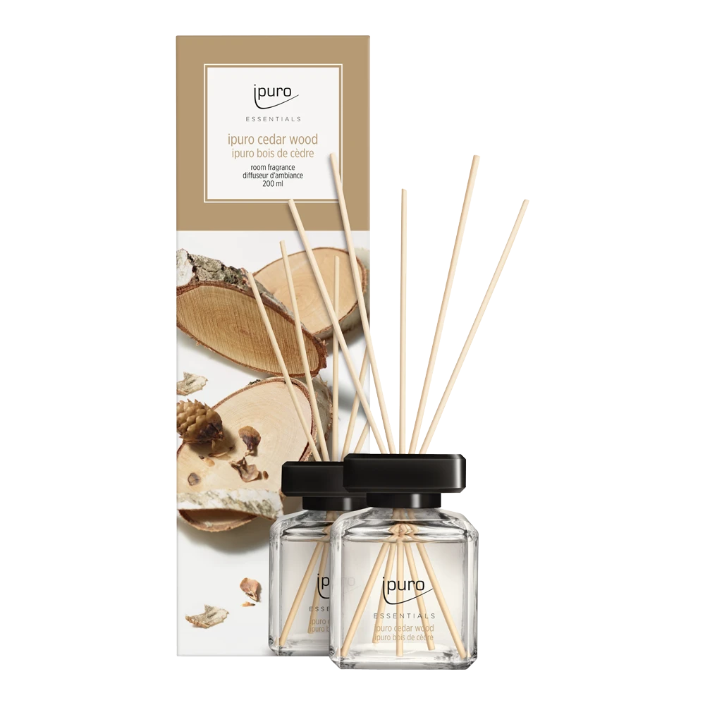 Ipuro CedarWood 200ml - Geurstokjes 1 Ipuro CedarWood 200ml - Geurstokjes