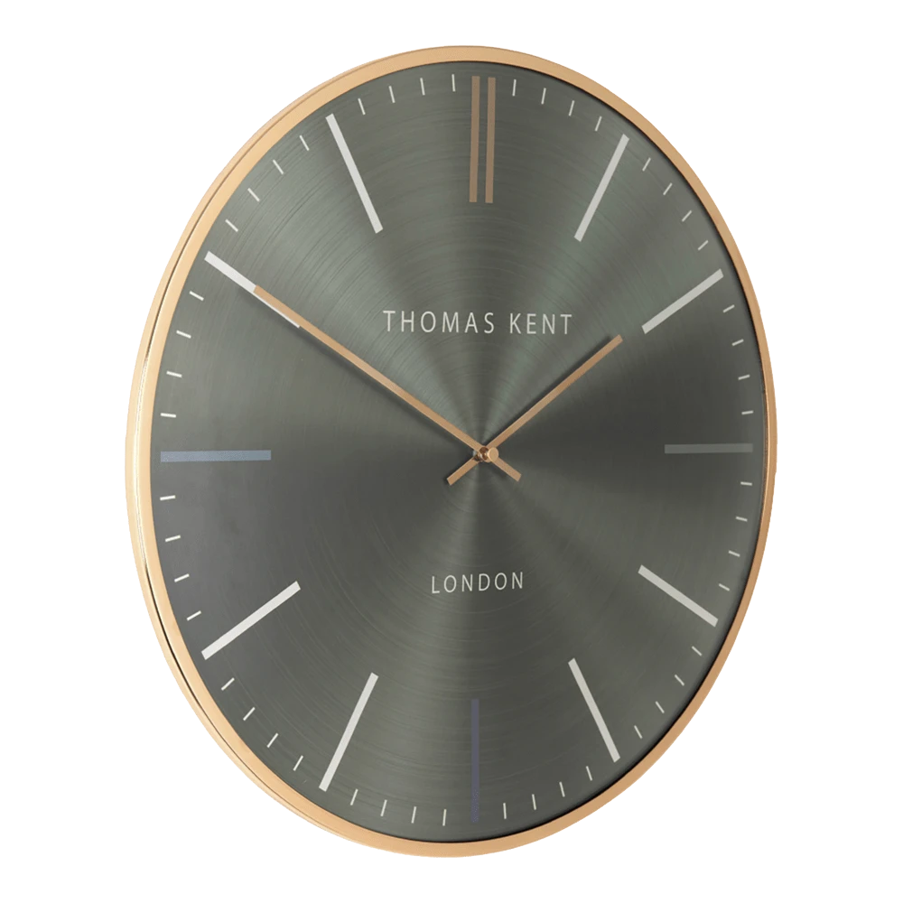 Klok Oyster Advocado Groen/goud U00f8 40 Cm - Wandklok 1 Klok Oyster Advocado Groen/goud U00f8 40 Cm - Wandklok