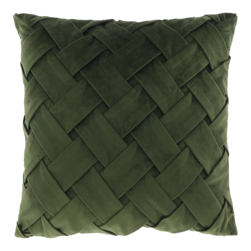Unique Living Sierkussen Viktor - 45x45cm - Deep Green