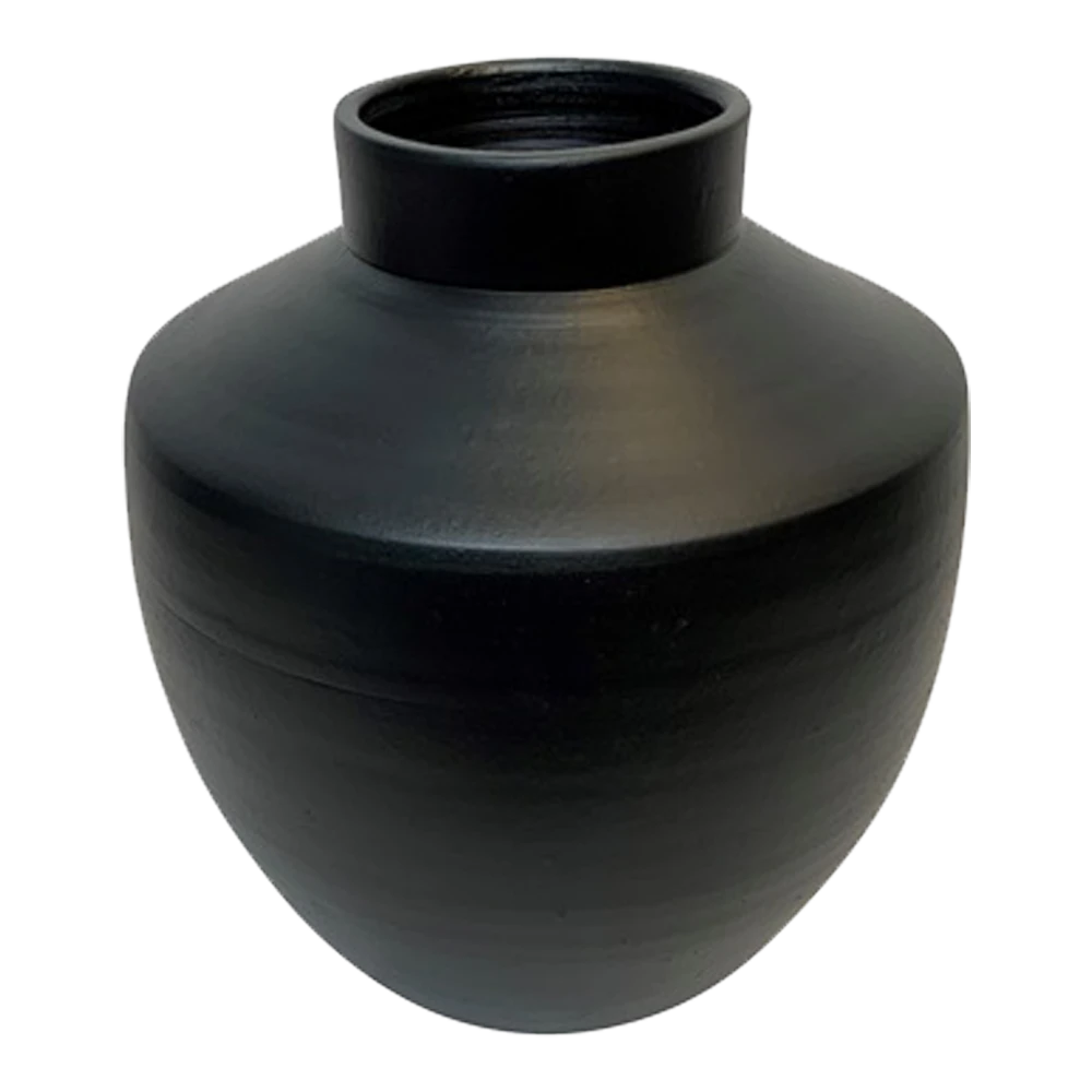 Vaas Creswell - D31 X H36cm - Mat Zwart 1 Vaas Creswell - D31 X H36cm - Mat Zwart