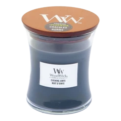 Woodwick Evening Onyx Medium Candle - Geurkaars