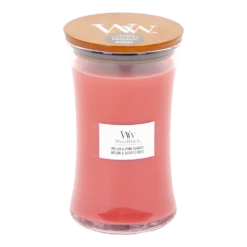 Woodwick Melon & Pink Quartz Large Candle - Geurkaars