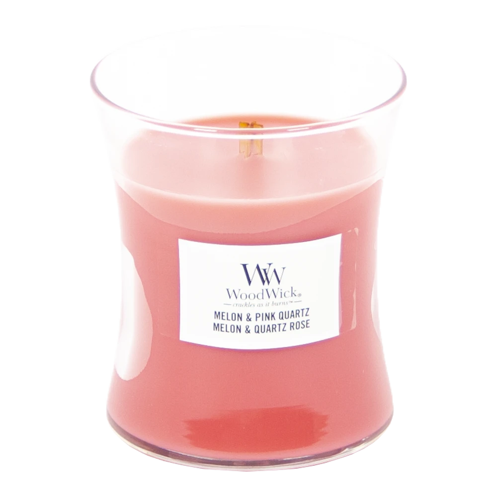 Woodwick Melon & Pink Quartz Mini Candle - Geurkaars 2 Woodwick Melon & Pink Quartz Mini Candle - Geurkaars - Afbeelding 2