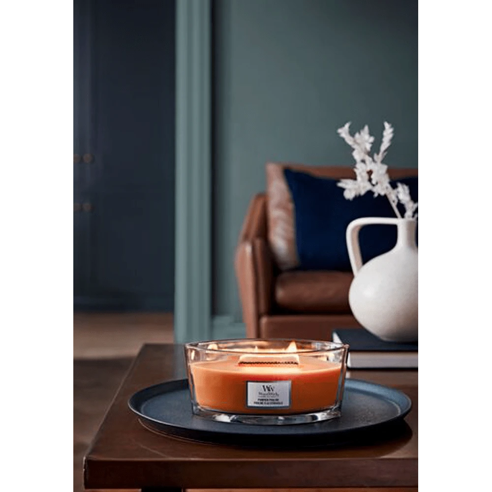 Woodwick Pumpkin Praline Ellipse Candle - Geurkaars 2 Woodwick Pumpkin Praline Ellipse Candle - Geurkaars - Afbeelding 2