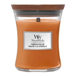 Woodwick Pumpkin Praline Medium Candle - Geurkaars