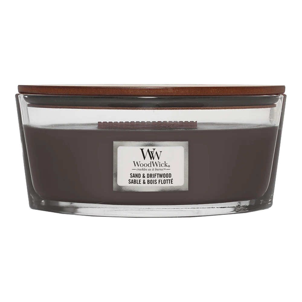 Woodwick Sand & Driftwood Ellipse Candle - Geurkaars 1 Woodwick Sand & Driftwood Ellipse Candle - Geurkaars
