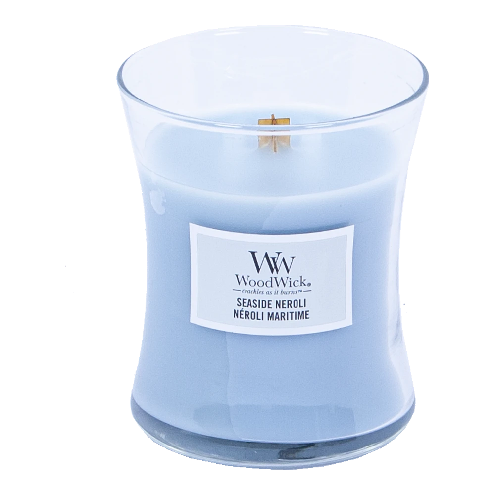 Woodwick Seaside Neroli Medium Candle - Geurkaars 2 Woodwick Seaside Neroli Medium Candle - Geurkaars - Afbeelding 2