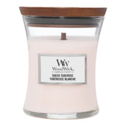 Woodwick Sheer Tuberose Medium Candle - Geurkaars