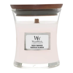 Woodwick Sheer Tuberose Mini Candle - Geurkaars