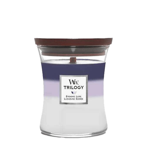 Woodwick Trilogy Evening Luxe Medium Candle - Geurkaars 1 Woodwick Trilogy Evening Luxe Medium Candle - Geurkaars