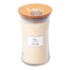 Woodwick Vanilla Bean Large Candle - Geurkaars