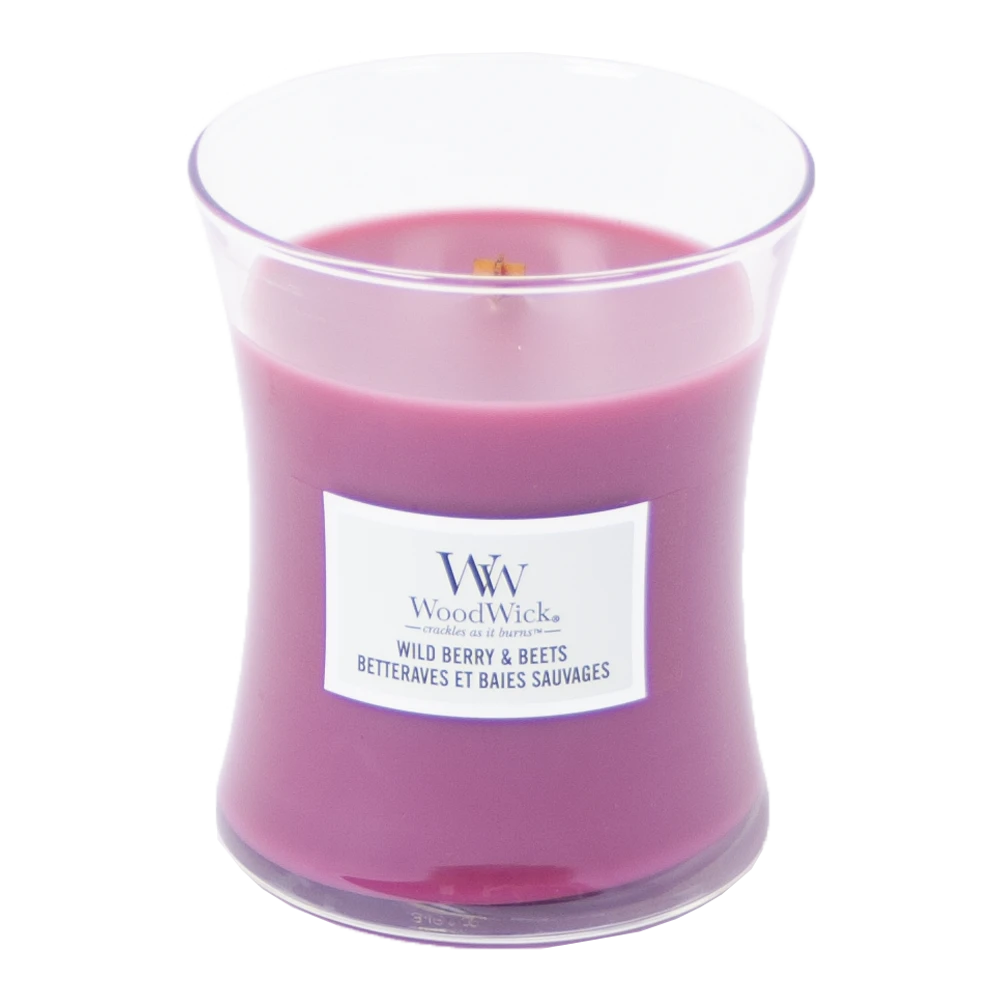 Woodwick Wild Berry & Beets Medium Candle - Geurkaars 2 Woodwick Wild Berry & Beets Medium Candle - Geurkaars - Afbeelding 2