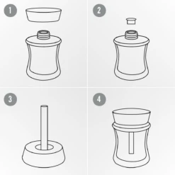 WoodWick WW Linen Home Fragrance Diffuser -Huiselijk Leven ww linen spill proof home fragrance diffuser 4 5